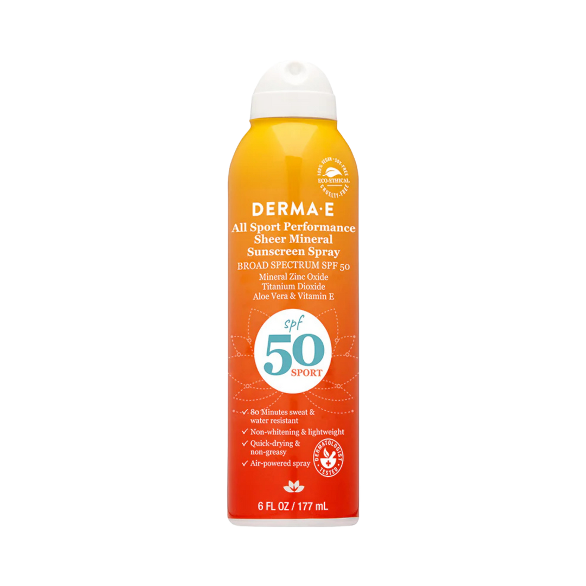 Derma E, All Sport Performance Sheer Mineral Sunscreen Spray, 6 Fl Oz