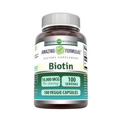 Amazing Formulas, Biotin Supplement, 10,000 mcg, 100 Capsules