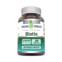 Amazing Formulas, Biotin Supplement, 10,000 mcg, 200 Capsules