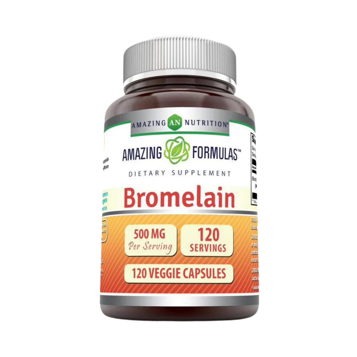 Amazing Formulas, Bromelain 2400 GDU, 500 mg, 120 Veggie Capsules