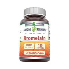 Amazing Formulas, Bromelain 2400 GDU, 500 mg, 120 Veggie Capsules