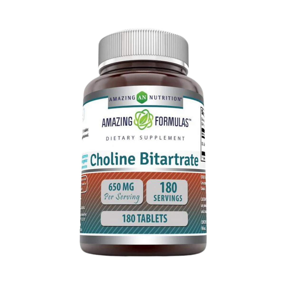 Amazing Formulas, Choline Bitartrate, 650 Mg, 180 Capsules