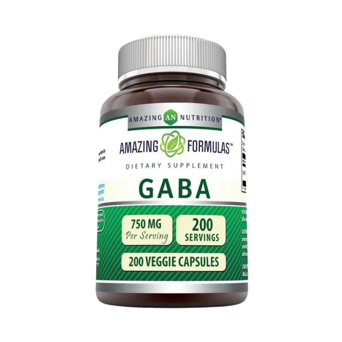 Amazing Formulas, Pharma GABA, 750 Mg, 100 Veggie Capsules