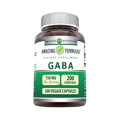 Amazing Formulas, Pharma GABA, 750 Mg, 100 Veggie Capsules