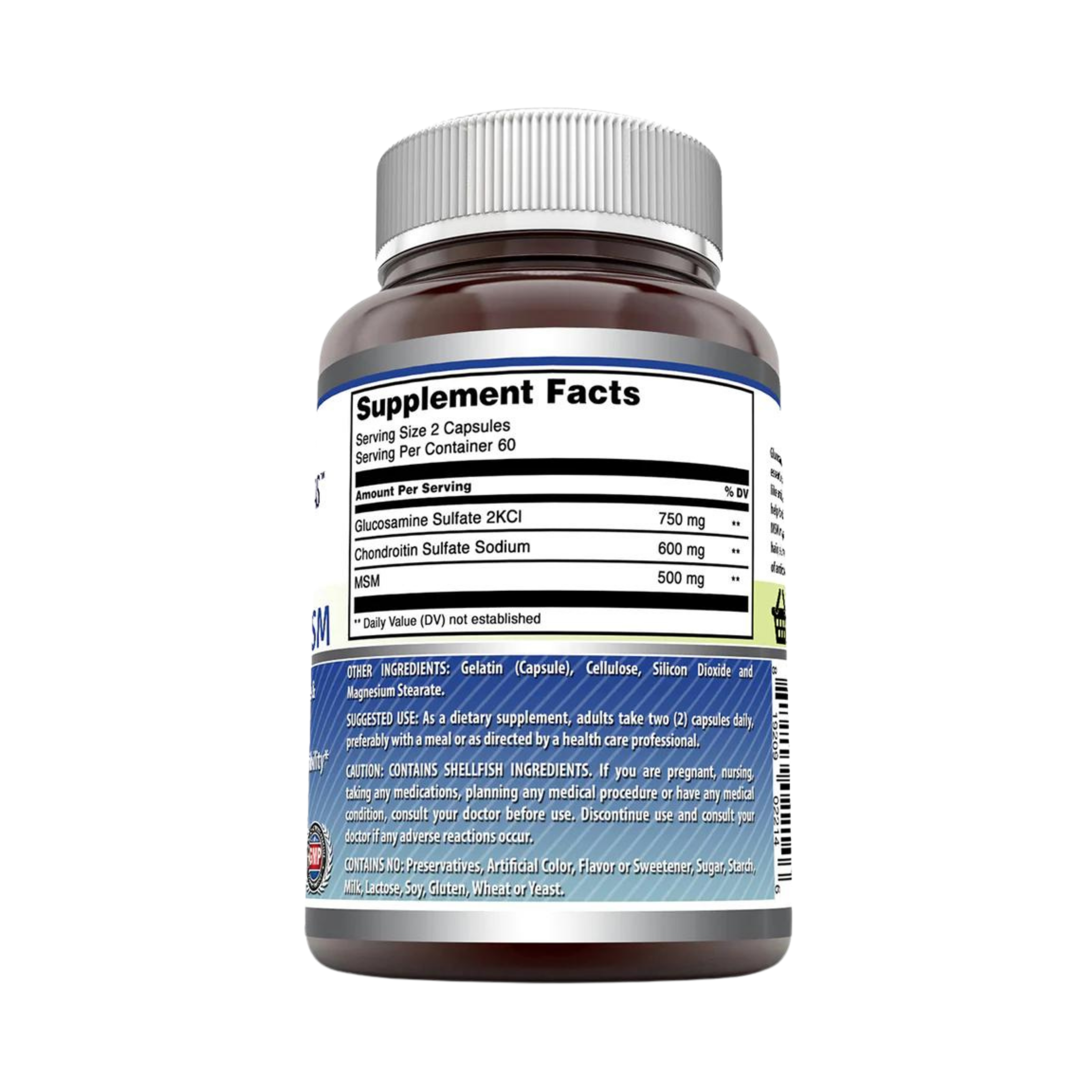 Amazing Formulas, Glucosamine Chondroitin & MSM, 120 Capsules