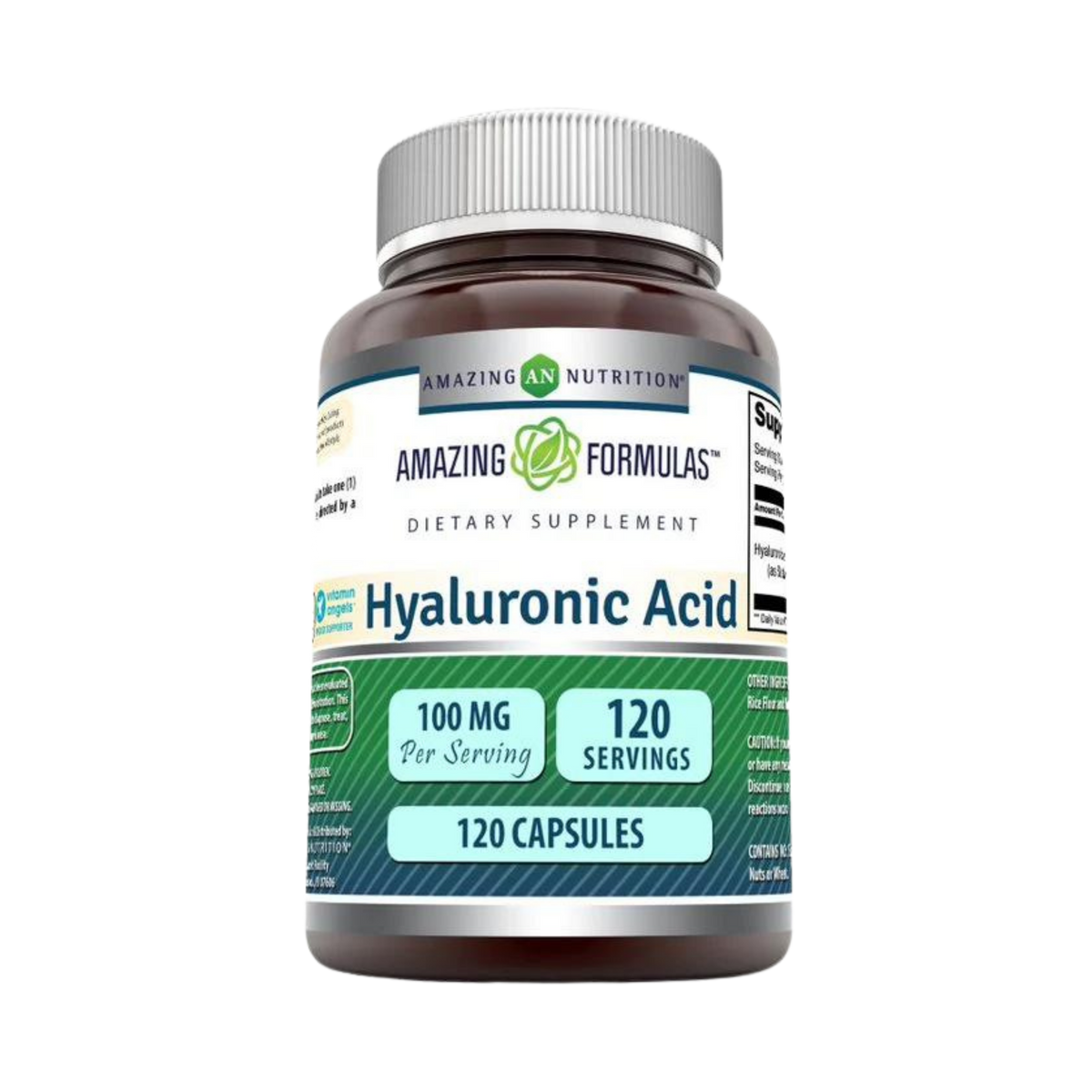 Amazing Formulas, Hyaluronic Acid, 100 mg, 120 Capsules