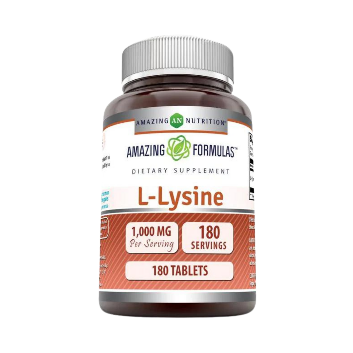 Amazing Formulas, L-Lysine, 1000 Mg, 180 Vegetarian Tablets