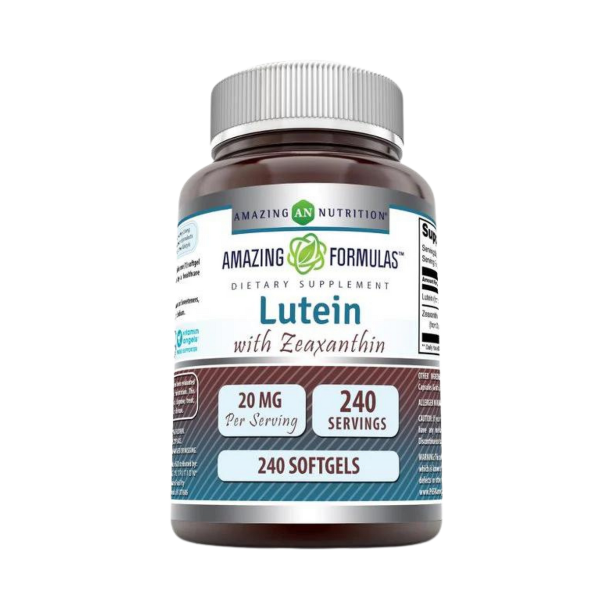 Amazing Formulas, Lutein 20 mg with Zeaxanthin 800 mcg, 240 Softgels