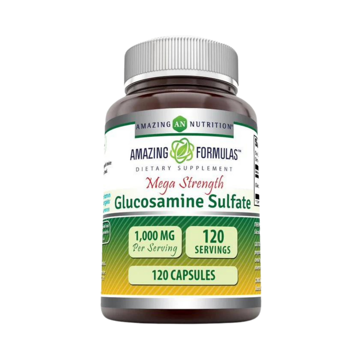 Amazing Formulas, Mega Strength Glucosamine Sulfate, 1000 Mg, 120 Capsules