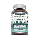 Amazing Formulas, Melatonin Plus L-Theanine, 10 Mg, 120 Tablets