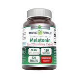 Amazing Formulas, Melatonin Quick Dissolve, Strawberry Flavor, 10 Mg, 120 Tablets