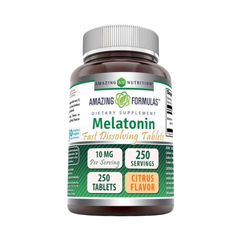 Amazing Formulas, Melatonin Quick Dissolve, Citrus Flavor, 10 Mg, 250 Tablets