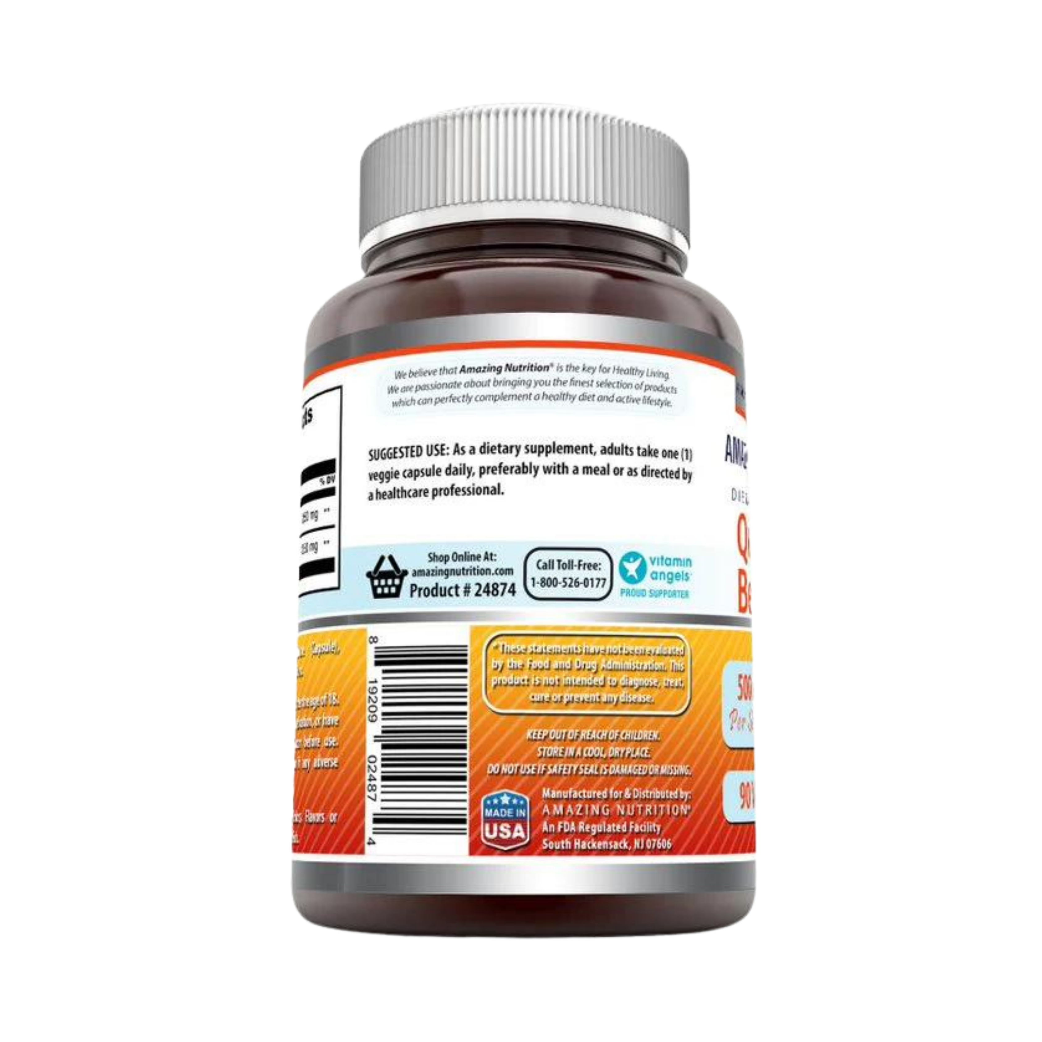 Amazing Formulas, Quercetin Berberine, 500 Mg, 90 Veggie Capsules