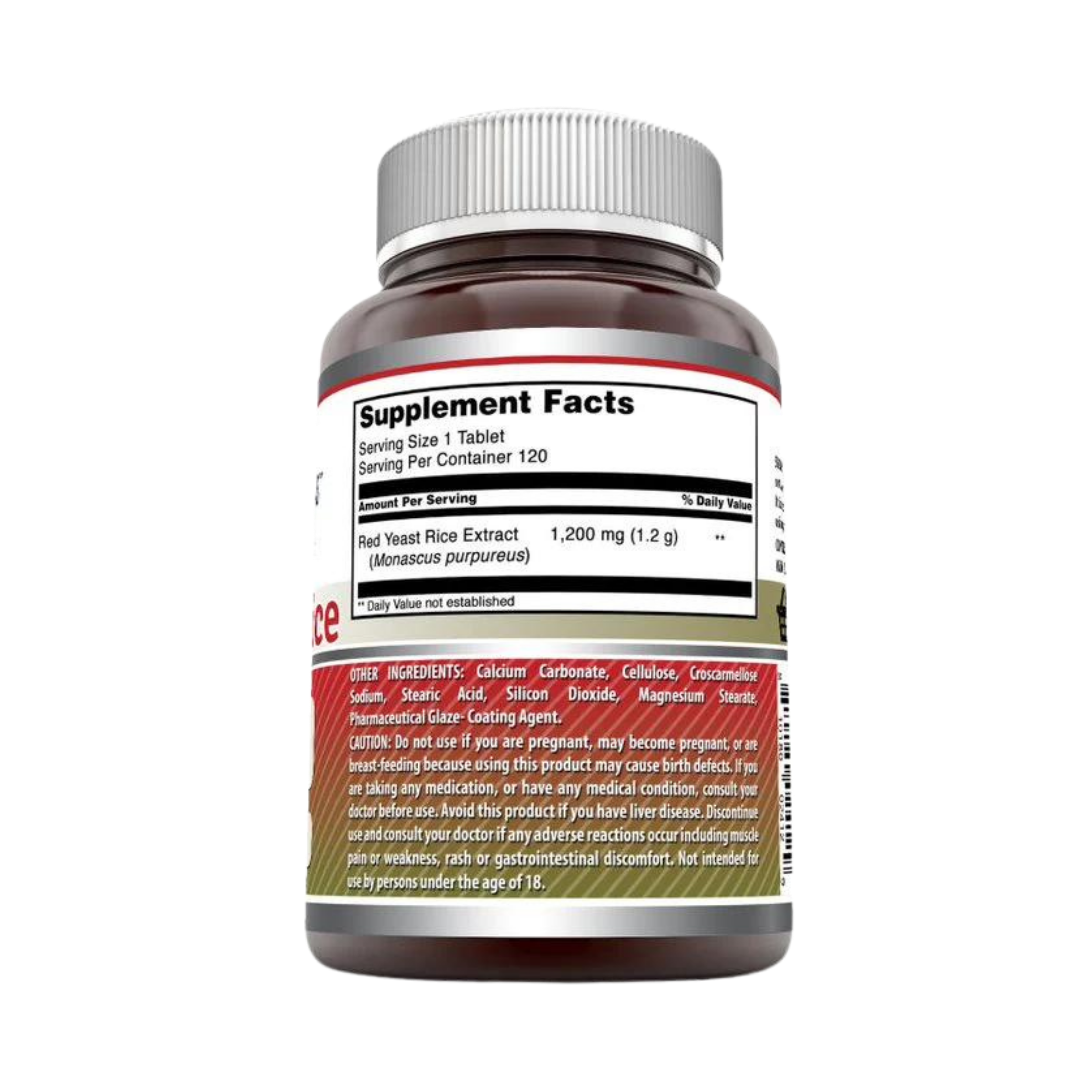 Amazing Formulas, Red Yeast Rice, 1200mg, 120 Tablets