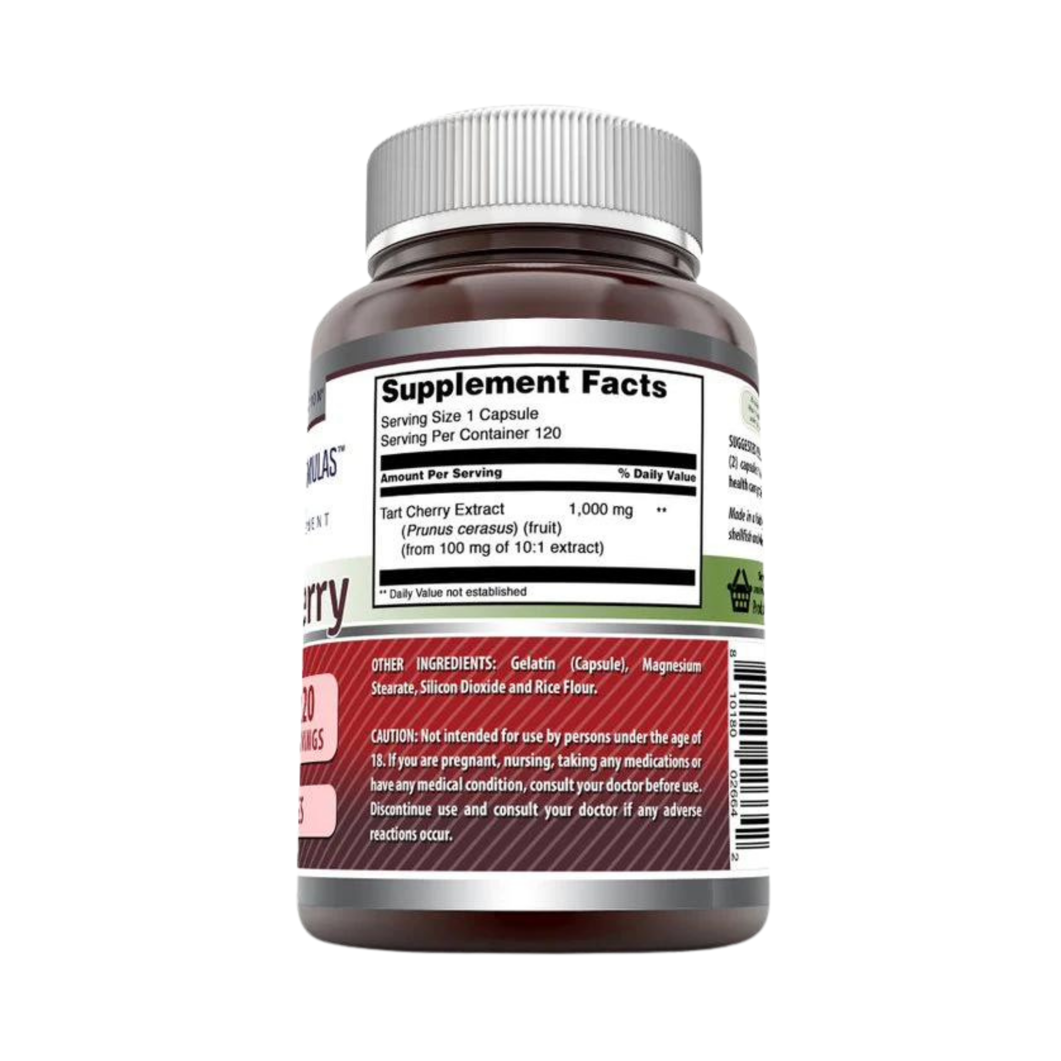 Amazing Formulas, Tart Cherry Extract, 1000 Mg, 120 Capsules