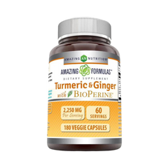 Amazing Formulas, Turmeric Curcumin BioPerine, 2250 mg, 180 Veggie Capsules