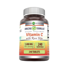 Amazing Formulas, Vitamin C with Rose Hips, 1000 Mg, 240 Tablets