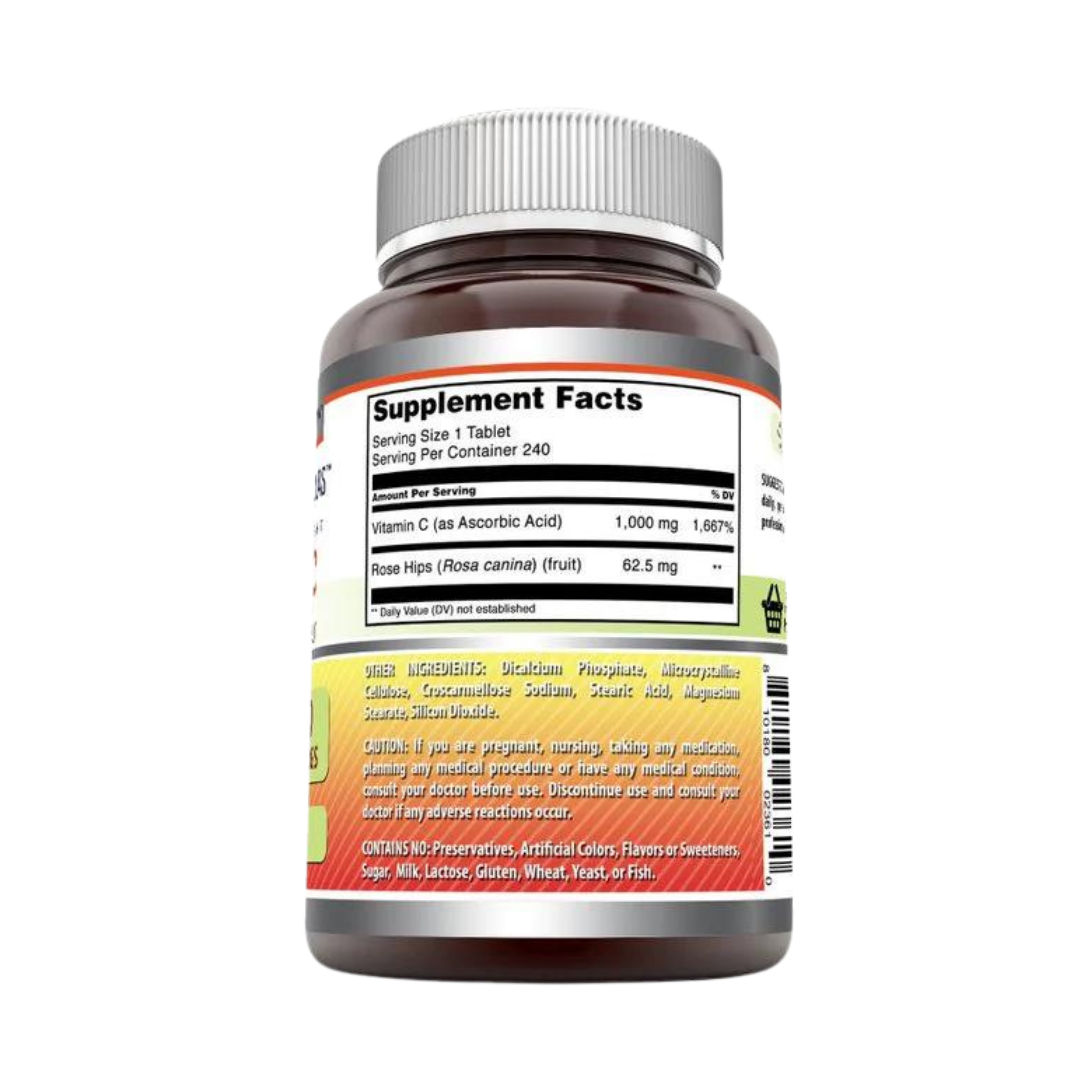 Amazing Formulas, Vitamin C with Rose Hips, 1000 Mg, 240 Tablets