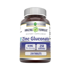 Amazing Formulas, Zinc Gluconate, 50 mg, 250 Tablets