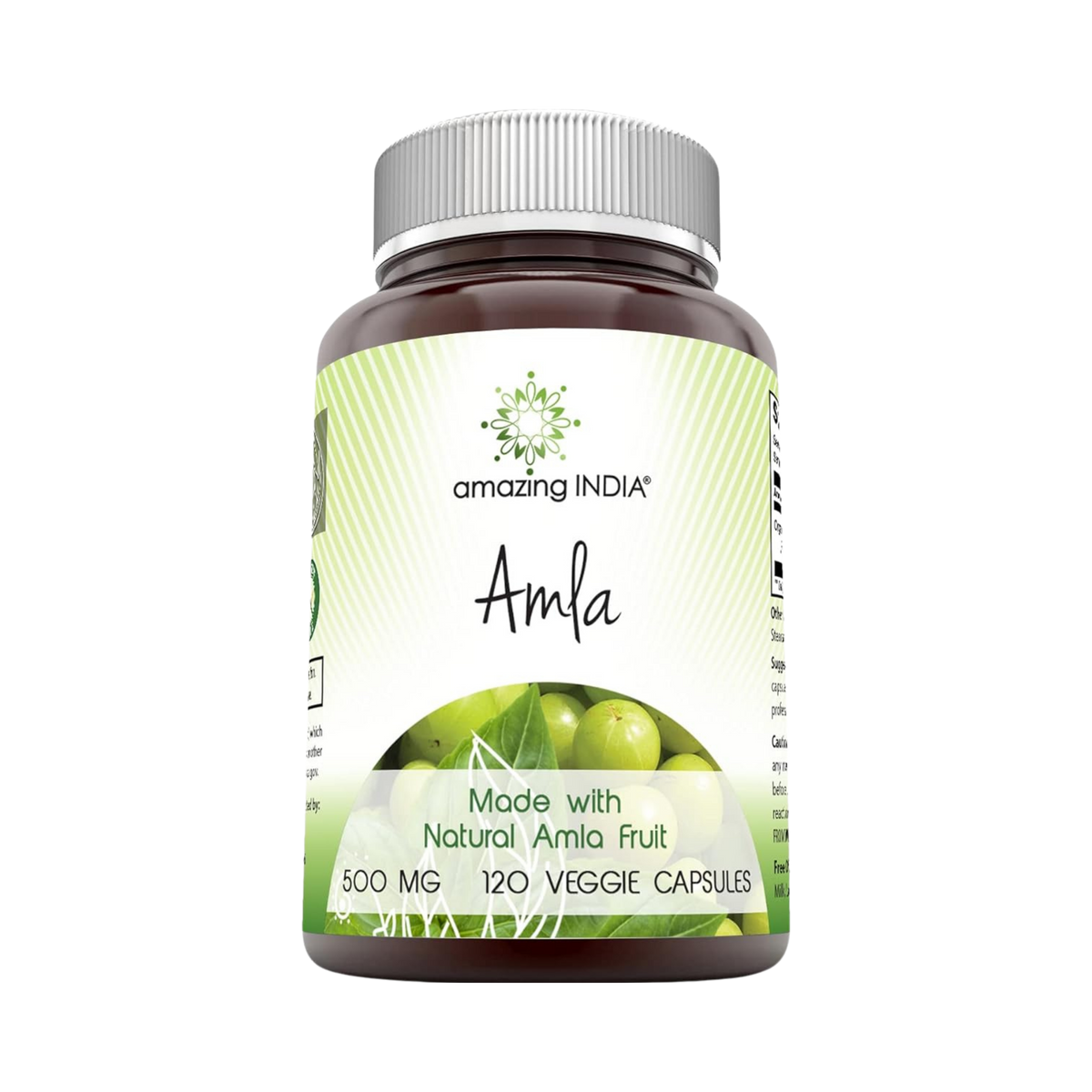 Amazing India, USDA Certified Organic Amla, 500 Mg, 120 Veggie Capsules