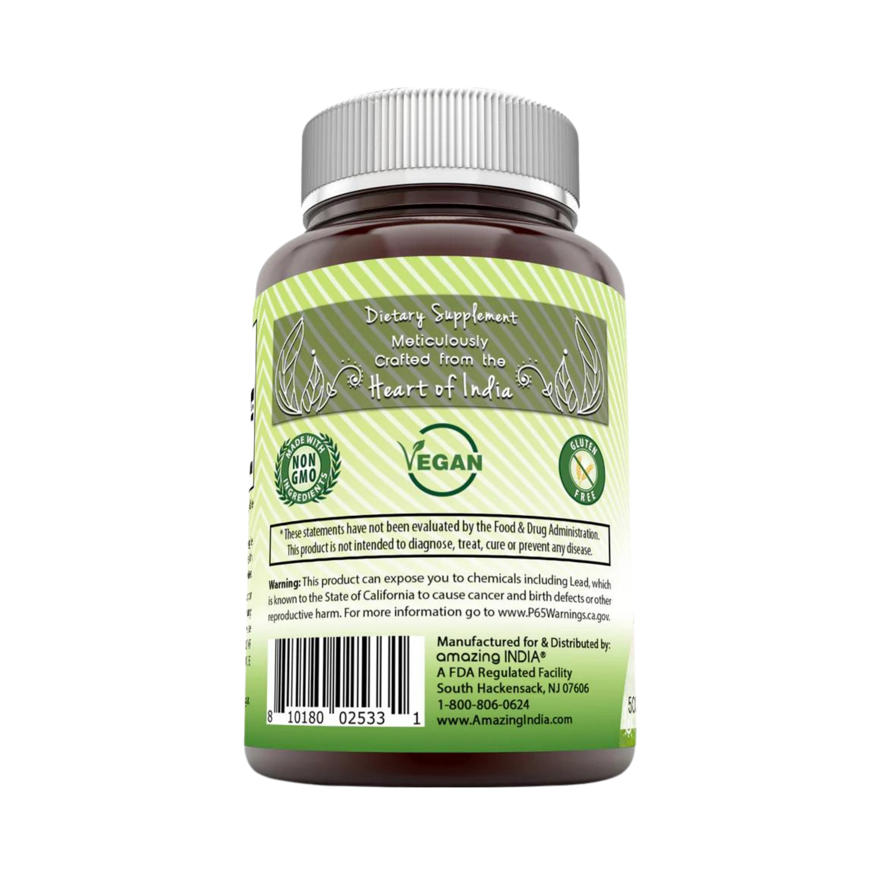 Amazing India, Organic Neem, 500 Mg, 120 Veggie Capsules