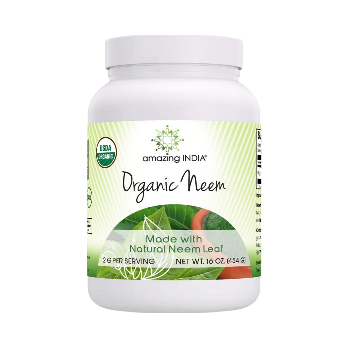 Amazing India, Organic Neem Powder, 16 Oz