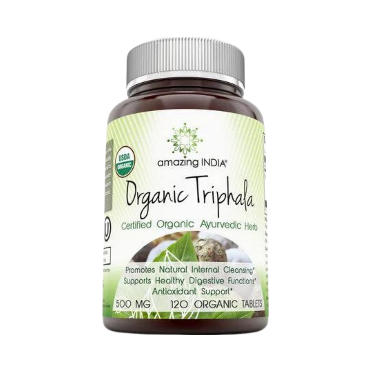 Amazing India, Organic Triphala, 500 Mg, 120 Organic Tablets