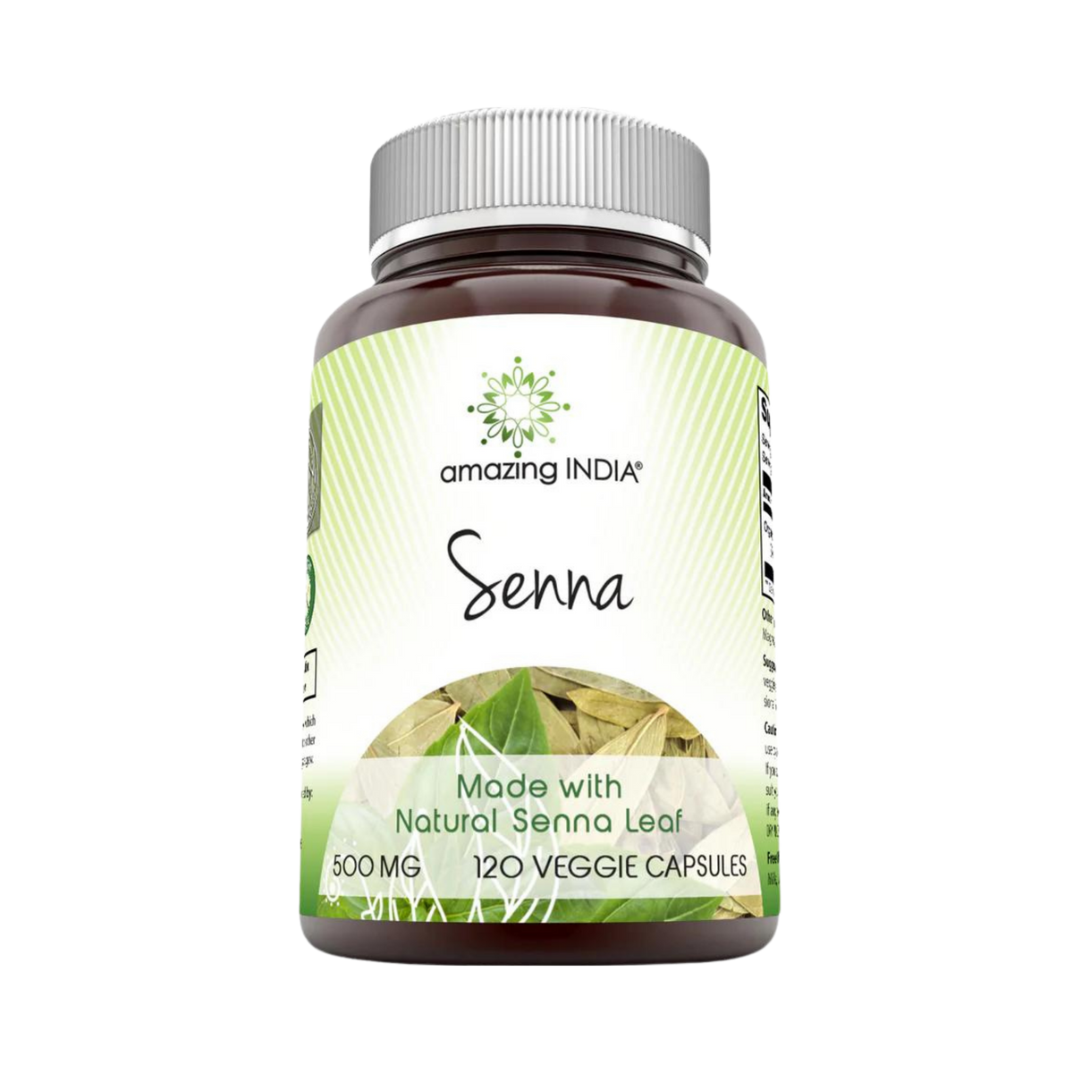 Amazing India, Senna, 500 Mg, 120 Vegetarian Capsules