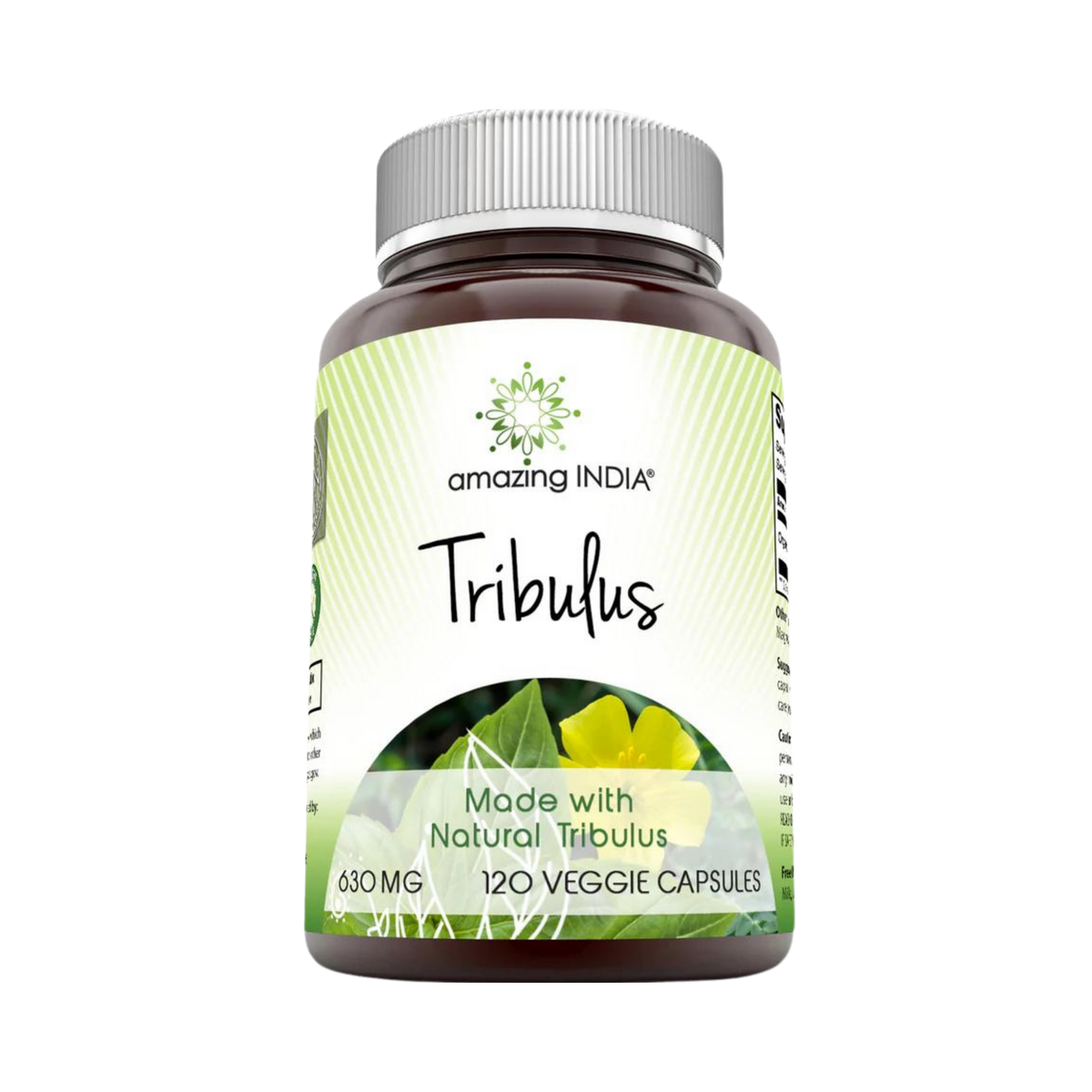 Amazing India, Organic Tribulus, 630 mg, 120 Veggie Capsules