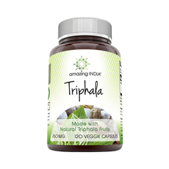 Amazing India, Organic Triphala, 750 Mg, 120 Veggie Capsules