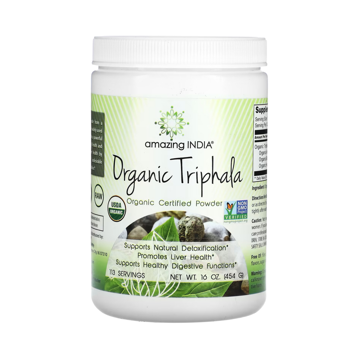 Amazing India, Organic Triphala Powder, 16 Oz