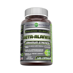 Amazing Muscle, 100% Pure Beta Alanine Powder, 500 Gm, 120 Capsules