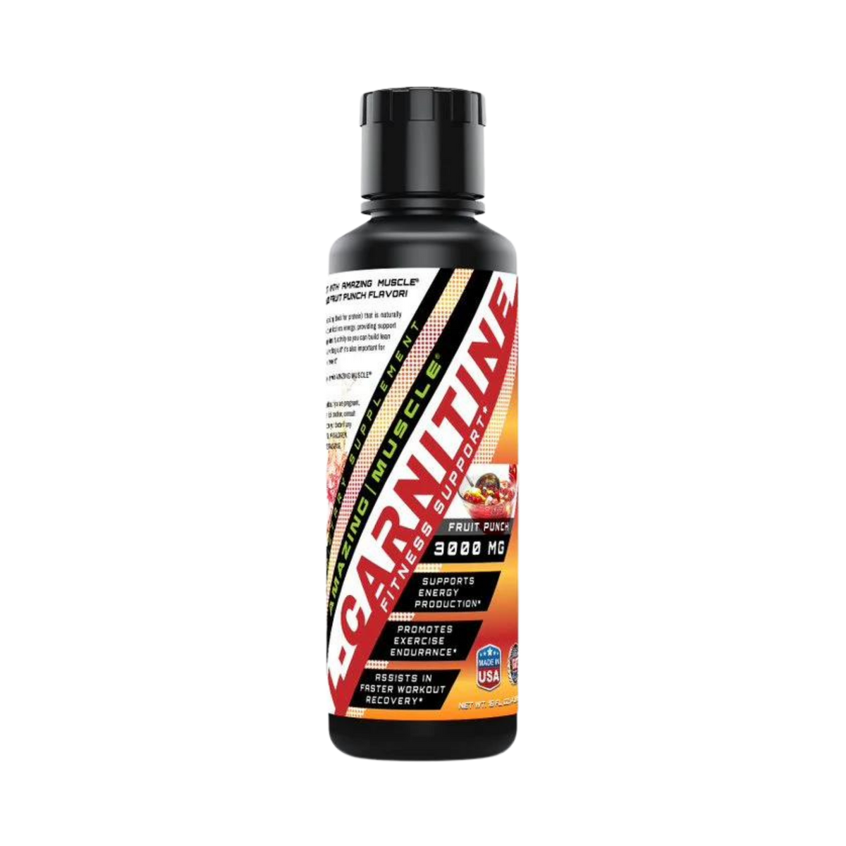 Amazing Muscle, L-Carnitine 3000, Fruit Punch Flavor, 16 Fl Oz