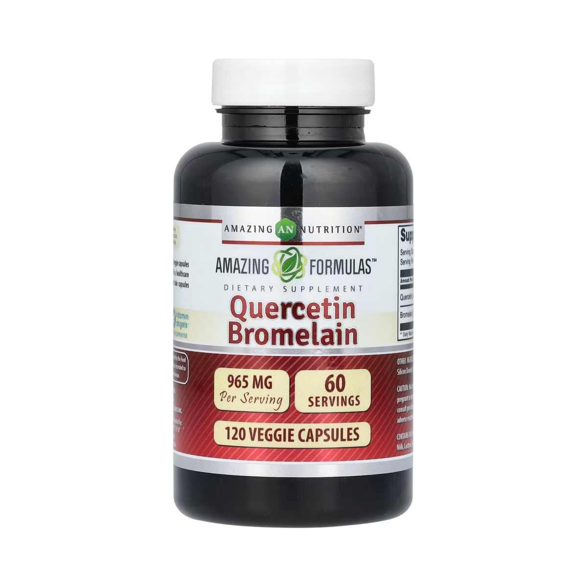 Amazing Formulas, Quercetin 800 Mg with Bromelain 165 Mg, 120 Veggie capsules