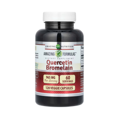 Amazing Formulas, Quercetin 800 Mg with Bromelain 165 Mg, 120 Veggie capsules