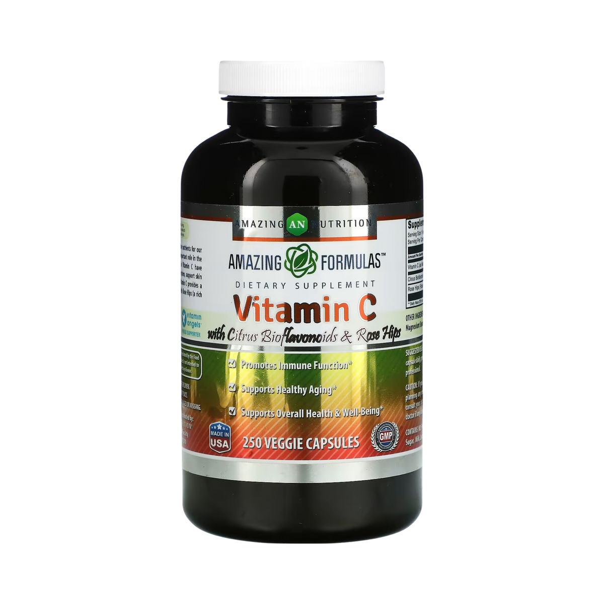 Amazing Formulas, Vitamin C with Rose Hips & Citrus Bioflavonoids, 1000mg, 250 Vegetarian Capsules