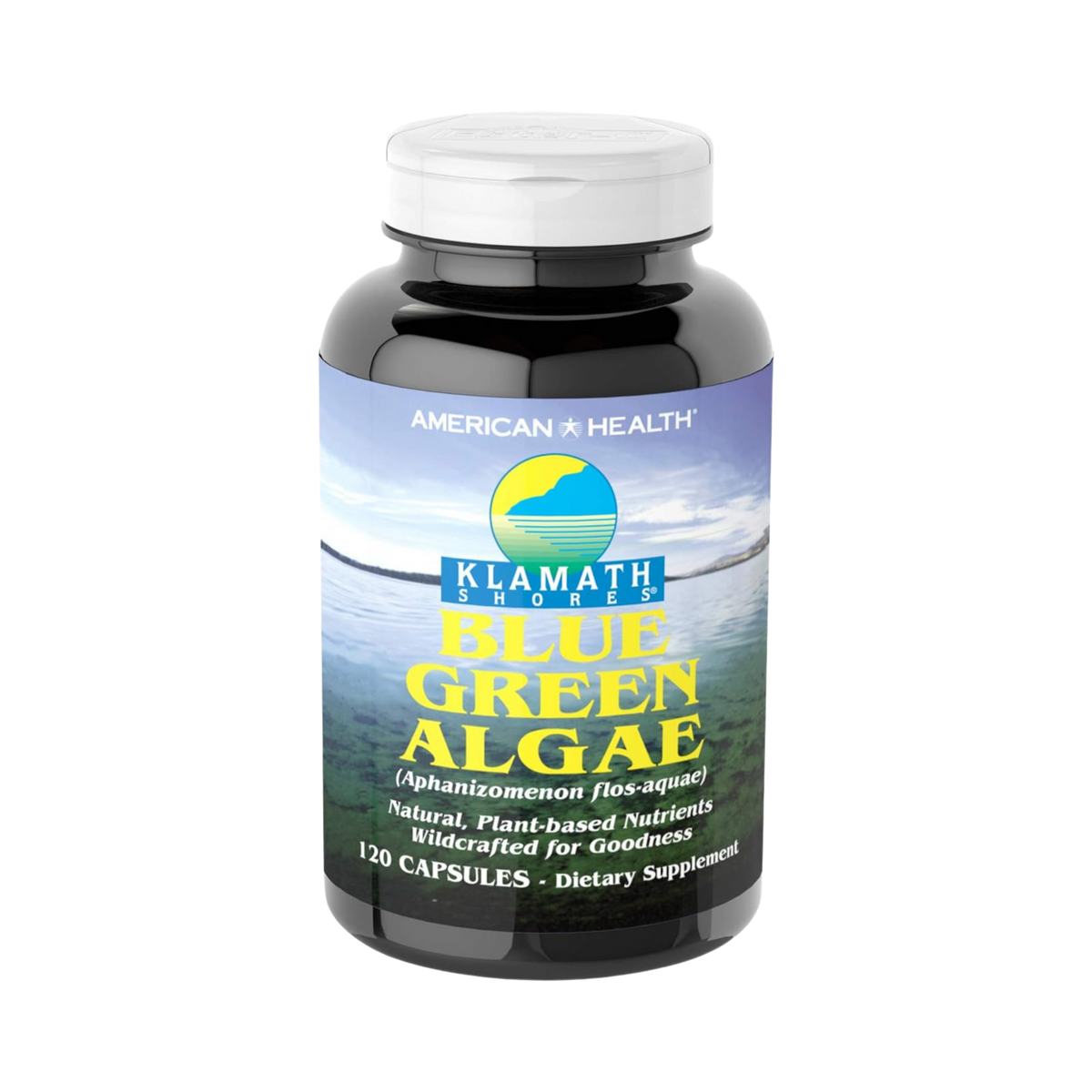 American Health, Klamath Shores® Blue Green Algae 500 mg, 120 Capsules