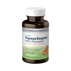 American Health, Papaya Enzyme with Chlorophyll, 250 Tablets