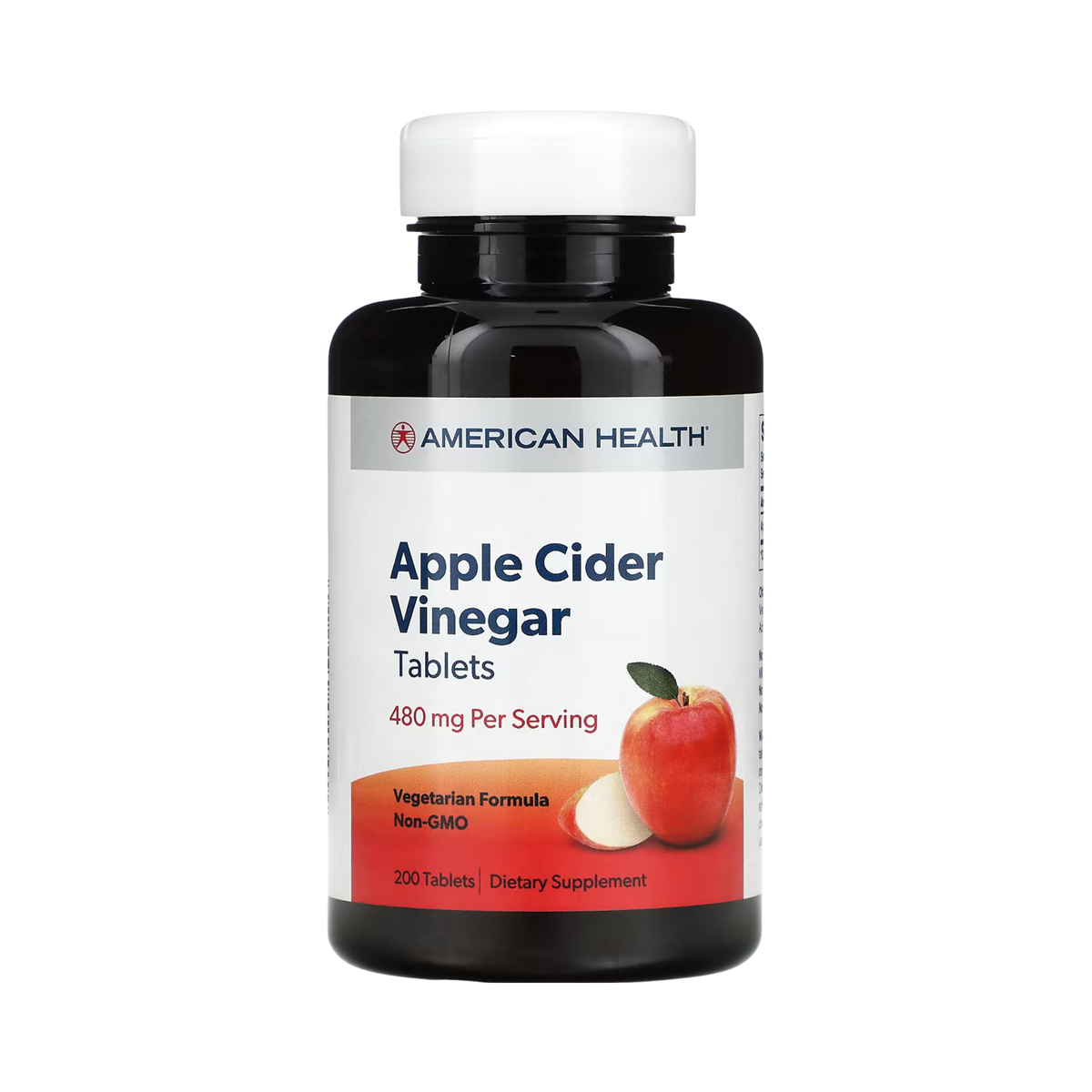 American Health, Apple Cider Vinegar, 200 Tablets