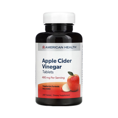 American Health, Apple Cider Vinegar, 200 Tablets