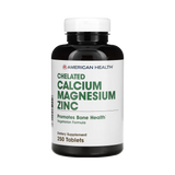 American Health, Chelated Calcium and Magnesium with Zinc, 250 Tablets