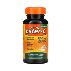 American Health, Ester-C® 500 mg with Citrus Bioflavonoids, 90 Tablets