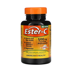 American Health, Ester-C® 500 mg with Citrus Bioflavonoids, 120 Vegetarian Capsules