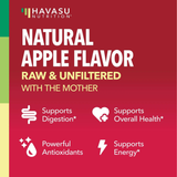 Havasu Nutrition, Apple Cider Vinegar Gummies, Natural Apple, 60 Gummies