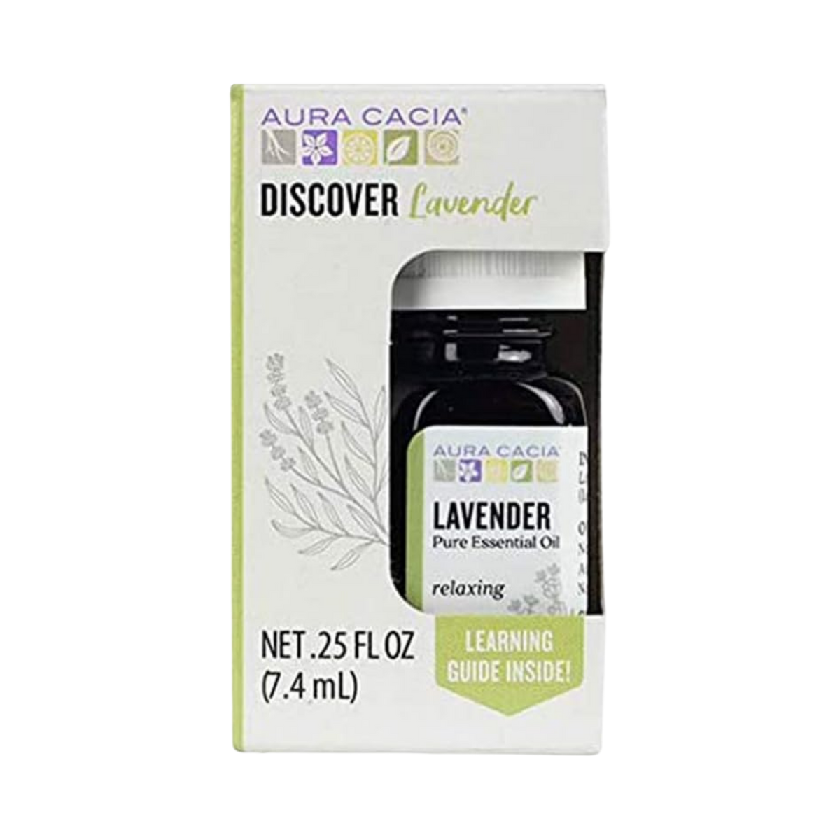 Aura Cacia, Discover Lavender, Essential Oil, 0.25 Fl Oz