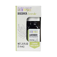 Aura Cacia, Discover Lavender, Essential Oil, 0.25 Fl Oz