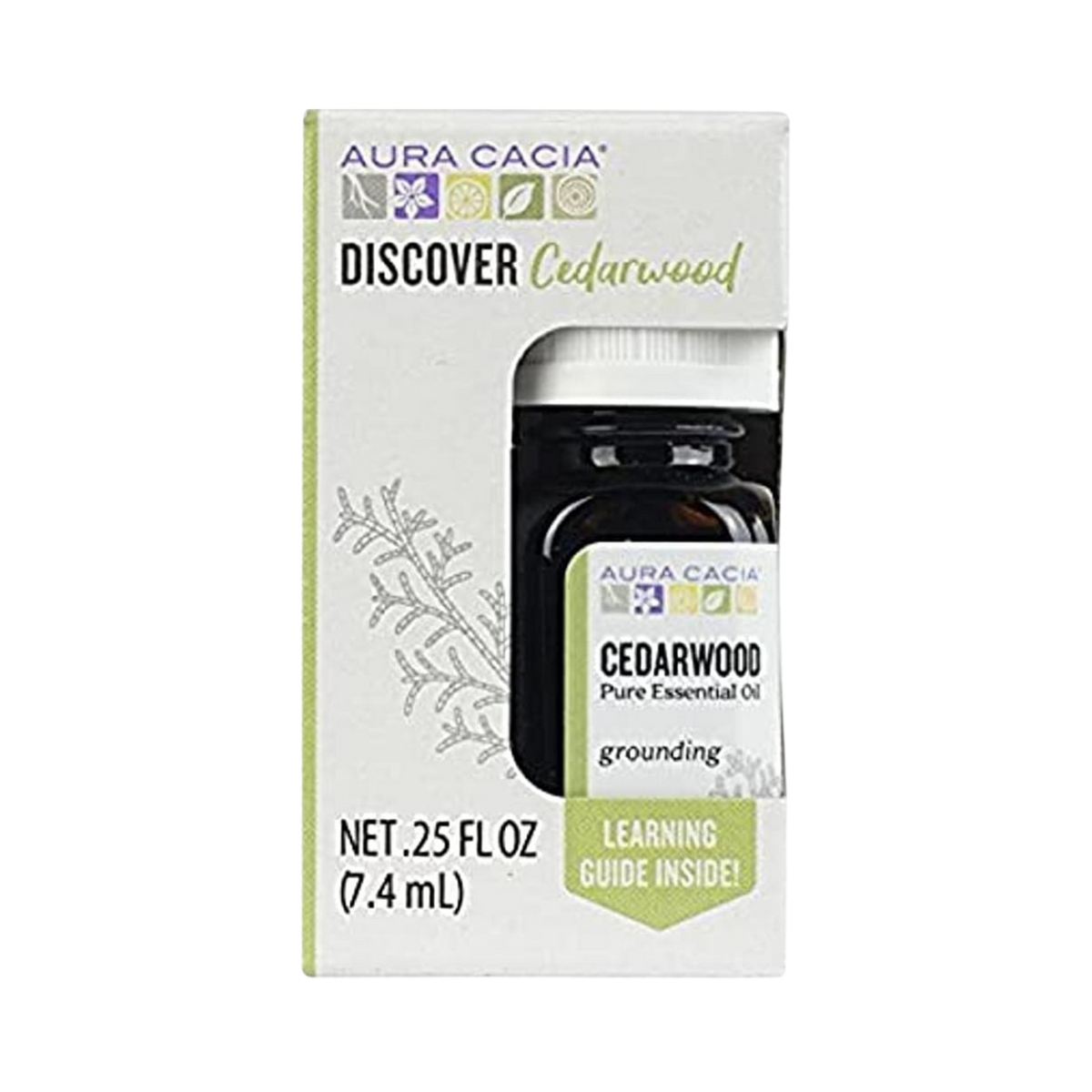 Aura Cacia, Discover Cedarwood, Pure Essential Oil, 0.25 Fl Oz