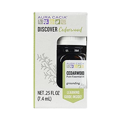 Aura Cacia, Discover Cedarwood, Pure Essential Oil, 0.25 Fl Oz