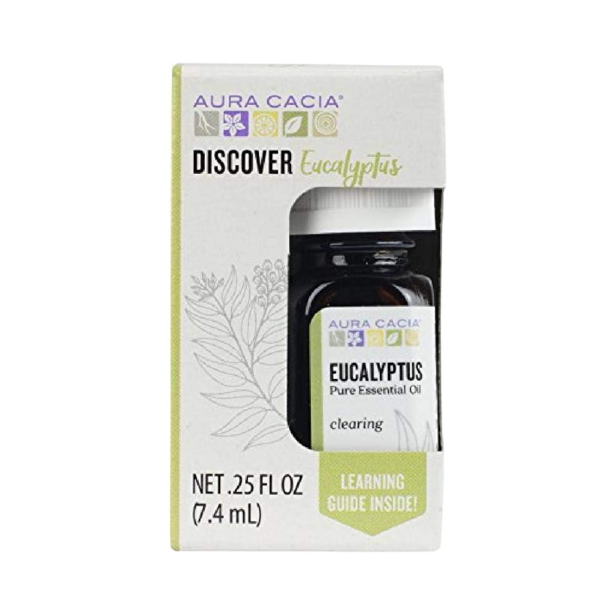 Aura Cacia, Discover Eucalyptus, Essential Oil, 0.25 Fl Oz