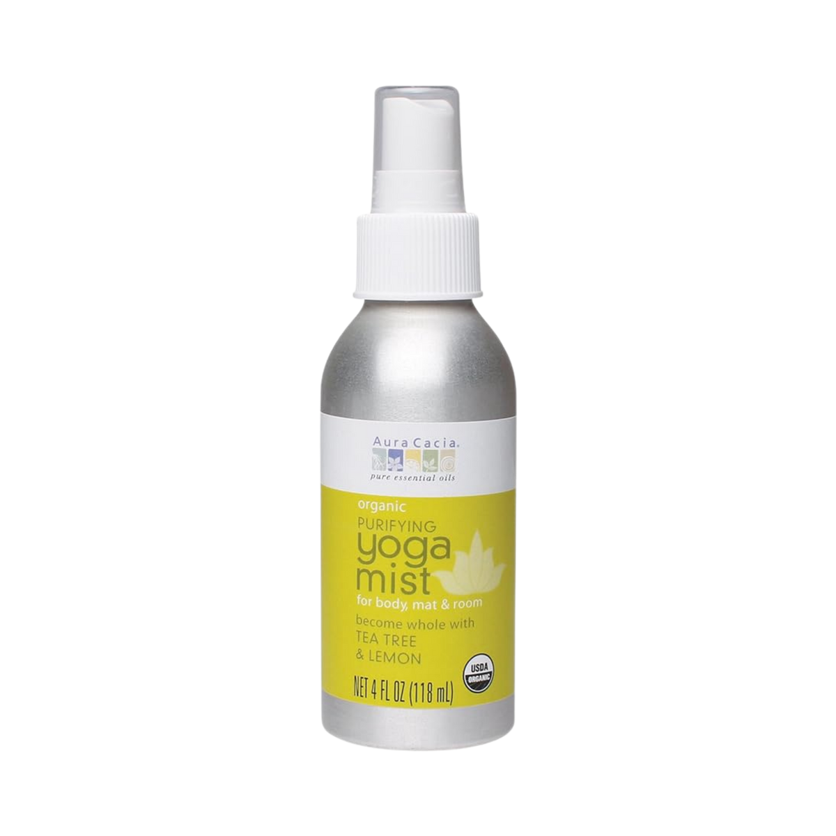 Aura Cacia, Organic Purifying Tea Tree and Lemon Yoga Mist, 4 Fl Oz